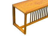 Solid Wood Light Brown Minimalistic Low Bench Coffee Table ws5066S