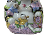 Oriental Color Happy Laughing Buddha Children Porcelain Figure GB102S