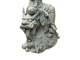 Chinese Handcrafted GuanYin Bodhisattva on Dragon White Porcelain Statue GB017S