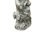 Chinese Handcrafted GuanYin Bodhisattva Crackle Off White Porcelain Statue GB019S