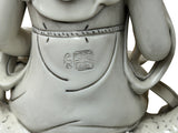 Chinese Handcrafted GuanYin Bodhisattva on Dragon White Porcelain Statue GB016S
