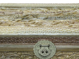 Light Tan Brown Dragon Carving Camphor Wood Trunk Chest GB124S