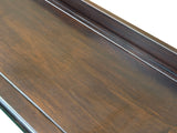 Natural Wood Dark Brown Minimalistic Slim Legs Console Foyer Side Table GB726S