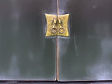 Vintage Distressed Black Hardware Credenza Console Sideboard Cabinet ws5083S