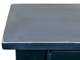 Vintage Distressed Black Hardware Credenza Console Sideboard Cabinet ws5083S