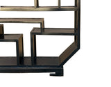 Chinese Black Lacquer Rectangular Display Curio Cabinet Room Divider GB028S