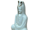 Dehua Blanc de Chine White GuanYin Bodhisattva Porcelain Statue GB013S
