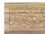 Light Tan Brown Dragon Carving Camphor Wood Trunk Chest GB073S
