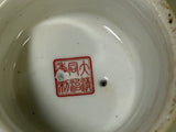 Chinese Small Color Graphic Round Porcelain Goblet Offer Display Plate ws4963S