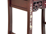 Chinese Rosewood Mother of Pearl Tall Shrine Offering Altar Console Table GB036S