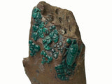 Vintage Naturalistic Scholars Rock Sculpture Dark Green Stone Cicada Accent GB898S