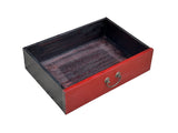 Oriental Classic Slim Red Lacquer Narrow Tall Storage Cabinet GB037S