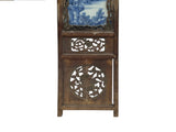 Vintage Rustic Blue White Scenery Porcelain Painting Wall Panel GB071S