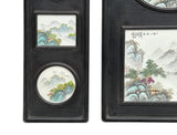 Chinese Mountain River Porcelain Painting Wall Panel 3 Pieces Set GB074GB075S