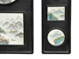 Chinese Mountain River Porcelain Painting Wall Panel 3 Pieces Set GB074GB075S