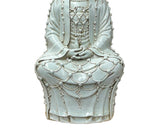 Pale Celadon White  GuanYin Bodhisattva Tong Style Porcelain Statue GB078S