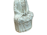 Pale Celadon White  GuanYin Bodhisattva Tong Style Porcelain Statue GB078S
