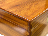 Chinese Medium Brown Rectangular Camphor Wood  Storage Box Chest GB040S
