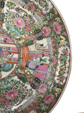 19" Vintage Large Chinese Famille Rose Porcelain Charger Plate GB732S