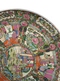 19" Vintage Large Chinese Famille Rose Porcelain Charger Plate GB732S