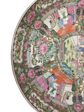 19" Vintage Large Chinese Famille Rose Porcelain Charger Plate GB732S