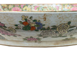 19" Vintage Large Chinese Famille Rose Porcelain Charger Plate GB732S