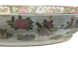 19" Vintage Large Chinese Famille Rose Porcelain Charger Plate GB732S