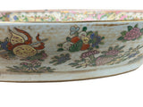 19" Vintage Large Chinese Famille Rose Porcelain Charger Plate GB732S