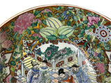 Chinese Vintage Famille Rose People Scenery Porcelain Art Bowl ws4399S