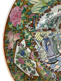 Chinese Vintage Famille Rose People Scenery Porcelain Art Bowl ws4399S