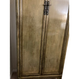 Oriental Distressed Light Olive Green Tall Narrow Noodle Cabinet Armoire ws4337S