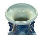 23.5" Vintage Blue White Scenery Porcelain Ru Yi Ear Art Vase ws4430S