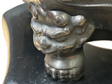 Vintage Bronze Metal Hexagonal Ding Shape Incense Burner Display Art ws4421S