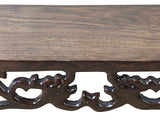 5.5" Oriental Brown Wood Dragon Rectangular Table Top Stand Display Easel st1078AS