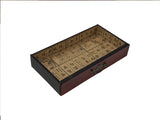 Chinese Oriental Red Dragon Phoenix Mirror Rectangular Jewelry Box GB783S