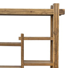 Rustic Thick Bold Wood Multi-Shelves Display Cabinet Bookcase Room Divider GB139S