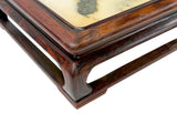 Square Dream Stone Inlaid Rosewood Slender Legs Display Stand GB830S