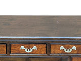 Oriental Two Brown Tone Butterflies Hardware  End Table Nightstand GB120S