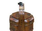 Vintage Oriental Octagonal Golden Graphic Stack Wedding Basket Display GB123S