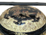 Vintage Oriental Black Golden Graphic Stack Wedding Basket Display GB131S