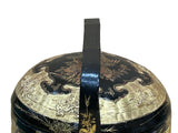 Vintage Oriental Black Golden Graphic Stack Wedding Basket Display GB131S