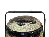 Vintage Oriental Black Golden Graphic Stack Wedding Basket Display GB131S