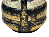 Vintage Oriental Black Golden Graphic Stack Wedding Basket Display GB131S