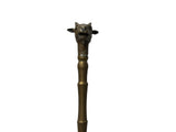 Vintage Metal Goat Head Shape Handle Walking Stick GB751S