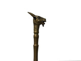 Vintage Metal Goat Head Shape Handle Walking Stick GB751S