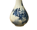 Vintage Tiny Small Blue White Pear Shape Blue White Graphic Vase ws5054S
