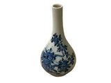 Vintage Tiny Small Blue White Pear Shape Blue White Graphic Vase ws5054S