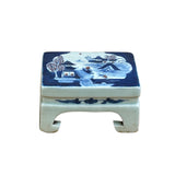 Chinese Blue White Miniature Porcelain Scenery Graphic Stand Display ws5061S