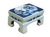 Chinese Blue White Miniature Porcelain Scenery Graphic Stand Display ws5061S