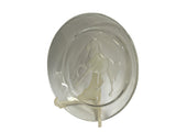 Clear Glass Back Relief Carved Horse Round Display Disc GB797S